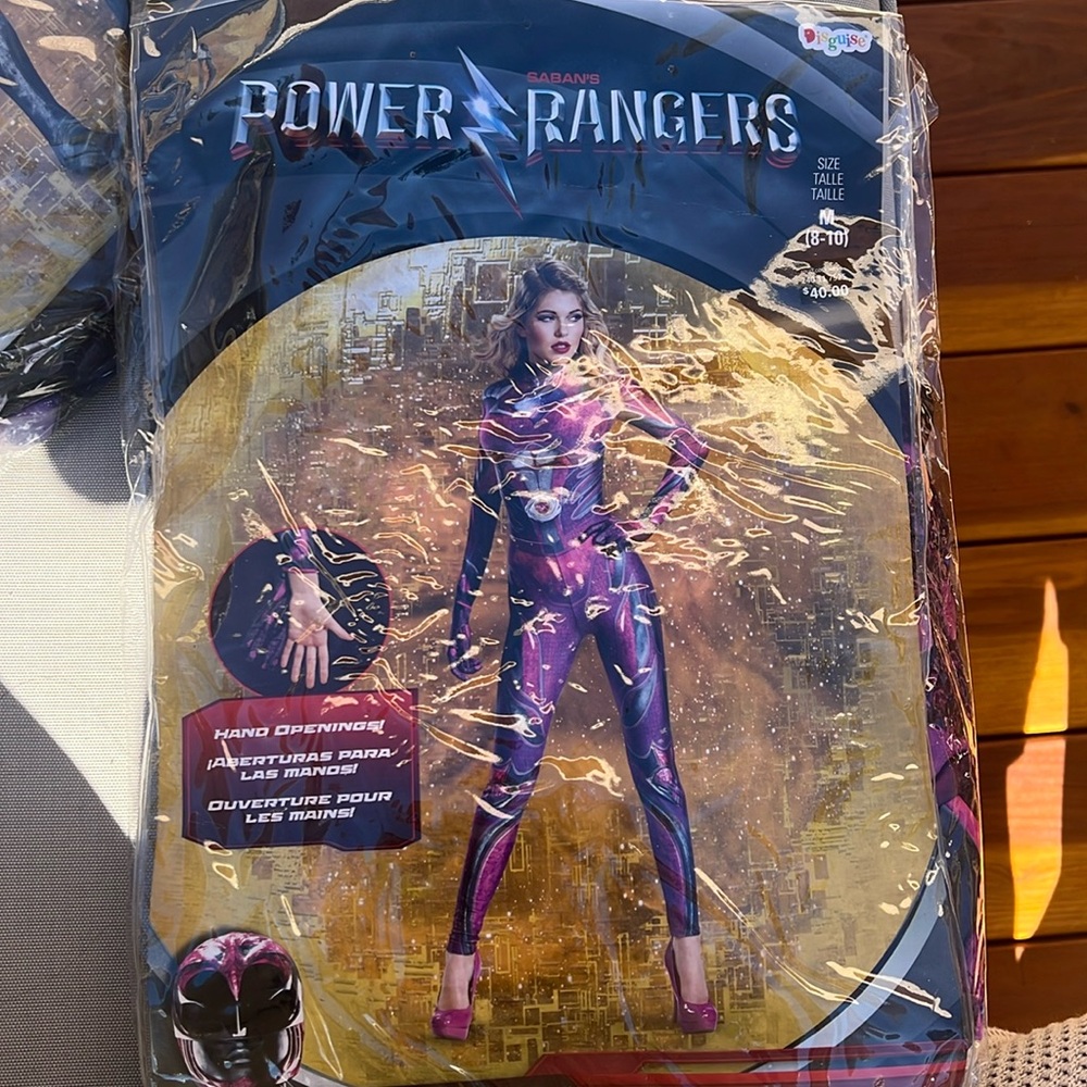New in bag Pink Womens Power Ranger costume medium